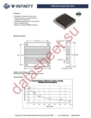 VHS-45 datasheet  